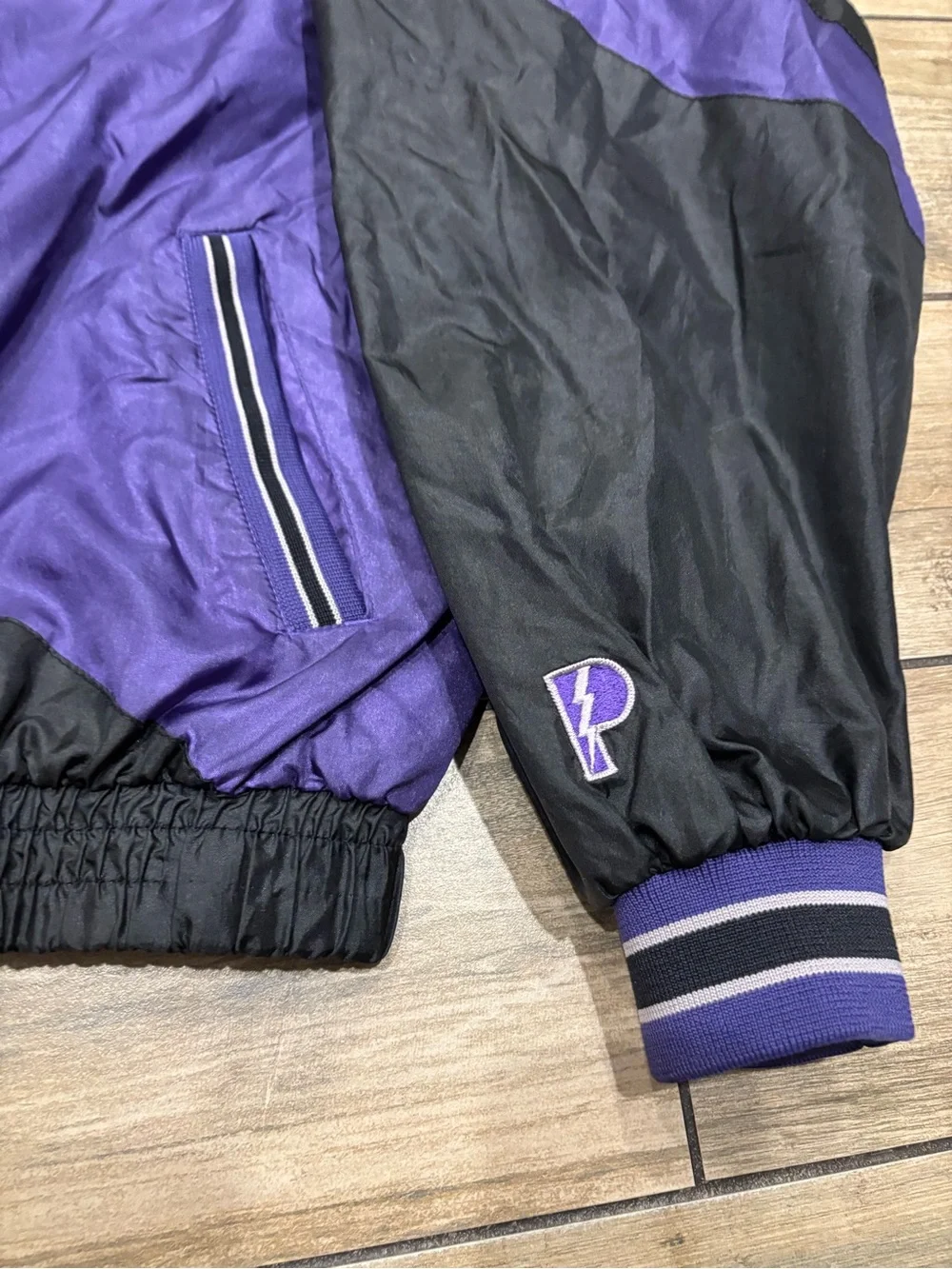 Vintage 90s Pro Player MLB Colorado Rockies Windbreaker Jacket Mens XL Purple